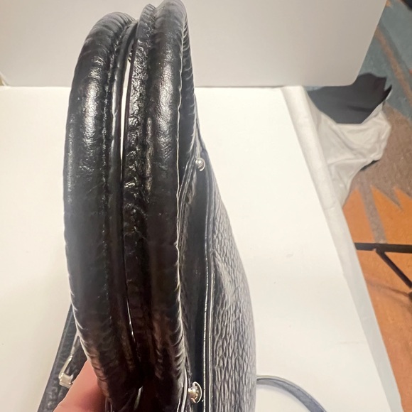 Rebecca Minkoff Pebbled Leather Mini Tote Crossbody โ Black - Picture 4 of 9